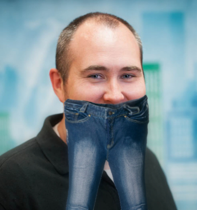 pants on face